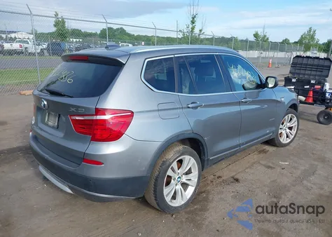 2013 BMW X3 xDrive35I z USA, uszkodzony, nr VIN 5UXWX7C57DL979556